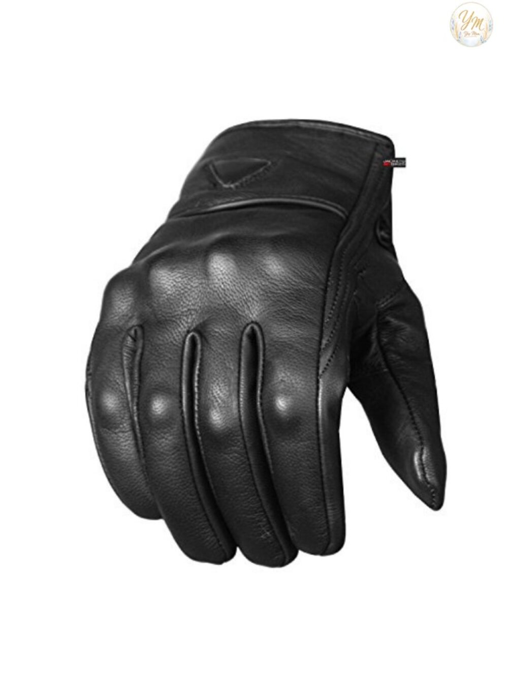Genuine Aniline Goat Leather Motorcycle Gloves, Touch Screen, Knuckle Protection